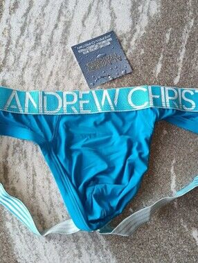 Andrew Christian Men's Moisture Control Jockstrap Undwerwear New Size Medium